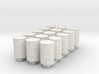 'HO Scale' - (15) 55 Gallon Drums 3d printed 