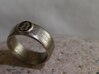 Bitcoin Ring (BTC) - Size 9.5 (U.S. 19.35mm dia) 3d printed Bitcoin Ring - Stainless steel [manually polished]