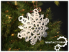 Crystal Christmas Snowflake 3d printed 