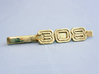 TIE CLIP 308 3d printed Tie clip logo 308 in polished brass