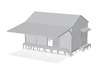 Goods Shed 1:120 3d printed 