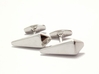 James Bond Coffin Cufflinks 3d printed Coffin cufflinks in Polished silver