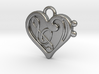 Musical Heart Pendant 3d printed 