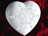 Large Snowflake Heart by Helen & Colin David 3d printed Snowflake Heart as Featured in Red Magazine - December 2013