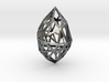 Geometric pendant 'Rough Diamond' (small) 3d printed 