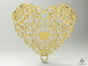 Floral Heart Pendant - Amour 3d printed Floral Heart Pendant - Amour collection