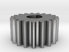 Cylindrical gear Mn=1 Z=19 AP20° Beta0° b=10 HoleØ 3d printed 