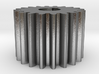 Cylindrical gear Mn=1 Z=20 AP20° Beta0° b=15 HoleØ 3d printed 
