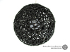 Voronoi Pearl Light Lamp No. 1 (10,4 cm) 3d printed Own 3D-print with black PLA.