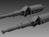 Viper MkI Cannons 1/32 3d printed Shaded render of the cannons