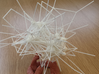 Virus mCMV Protein interaction network 3d printed Printed network in White Natural Versatile Plastic