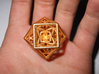 Cuboctahedron With Flower Of Life 3d printed 