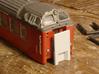 DSB class Bns cab car N scale 3d printed There is also an optional door bliner for the front door.
