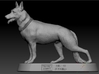 German Shepard (1/24 scale) 3d printed The base is not included