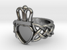 Onyx Claddagh Ring Size 11.5 - NO GEM 3d printed 