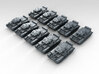 1/400 scale British Cromwell Tank (10) 3d printed Render showing product detail