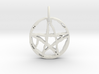 Rugged Pentacle 1 Keychain by Gabrielle 3d printed 