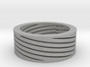 Diagonal stripes ring Ring Size 8 3d printed 