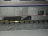 N Scale Superliner II Bolster Anchors 3d printed As installed on a Transition Sleeper kitbash