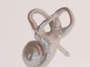 Inner Ear (Cochlea) Lapel Pin 3d printed 