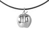 Mela pendant (cm 2) 3d printed Polished Silver