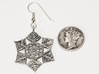 Snowflake Earrings - style H 3d printed 