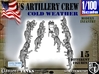 1-100 US Artillery Crew Cold Weather 3d printed 