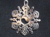 Yin Yang Snowflake Pendant 3d printed Yin Yang Snowflake Pendant in Splendid Polished Silver