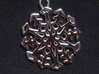 Snowflake Pendant #3 3d printed New Snowflake Pendant in Beautiful Polished Silver