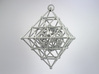 Diamond Spinning Ornament 3d printed Printed in Polished Alumide