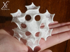 Gyroid 3d printed Printed in White, Strong, Flexible.
