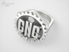 CNC Guild Ring - 9 size 3d printed CNC_guild_ring silver