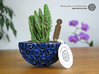 Little Galaxy Porcelain Pot (10,5 cm) 3d printed Gloss Cobalt Blue