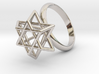 Hexagram Ring 3d printed 