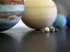 The 8 planets to scale, 1:1.5 billion 3d printed 
