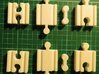 Lillabo, Brio, All Connectors (set Of 8) 3d printed Material: White Strong & Flexible, test print