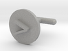 Cufflink - Greater Than Symbol 3d printed 