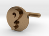 Question Mark Cufflink  3d printed 