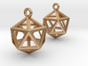Icosahedron Earrings .5" 3d printed 
