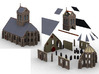 HORelM0103 - Gothic modular church 3d printed 