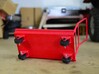 Cargo trolley 3d printed Decoration for display purpose only. Comes unassembled and unpainted. Only the parts in the render are provided. You need to cut, sand, paint and assemble.