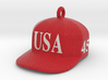 Trump Make America Great Again USA 45 Red Hat Orna 3d printed 
