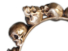 Human Skull Bracelet  3d printed 