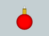 Ball ornament with cartridge case 3d printed 