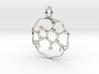 Caffeine Molecule pendant 3d printed 