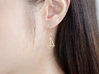 Diamond Earrings #L 3d printed 