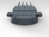 1/700 HMS King George V 14" Turrets 1941 3d printed 3d render showing product detail (A Turret)