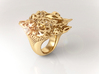 Nebula Ring 3d printed Nebula Ring in 18k Gold plated