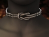 Interlocking Knot Collar - Left part 3d printed Interlocking collar - Links version 2