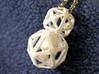 Polyhedron Snowman Pendant 3d printed Polyhedron snowman pendant.